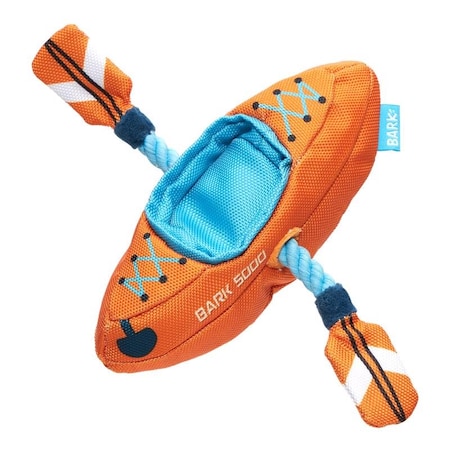 Multicolored Plush OffTrack Kayak Dog Toy